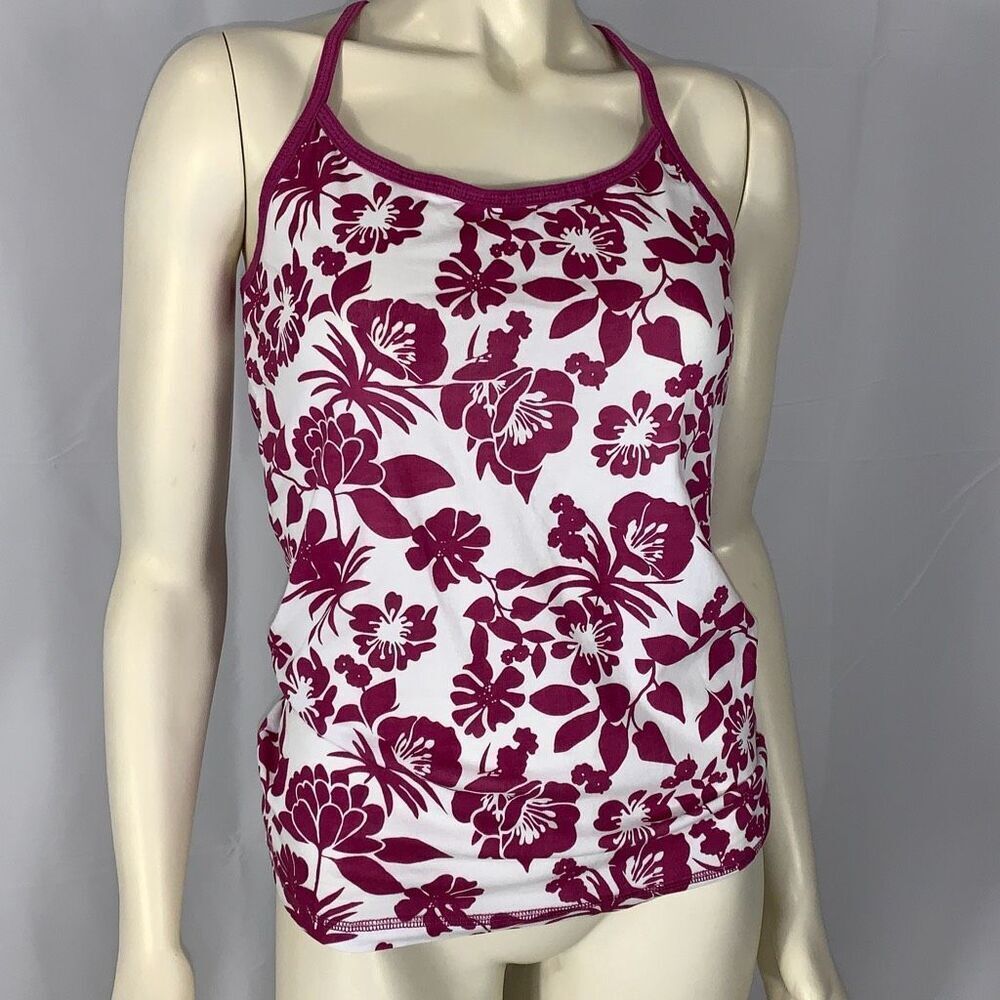 NWOT Maurices 90’s‎ Y2K Women's Purple and White Floral Tank Top Size Large